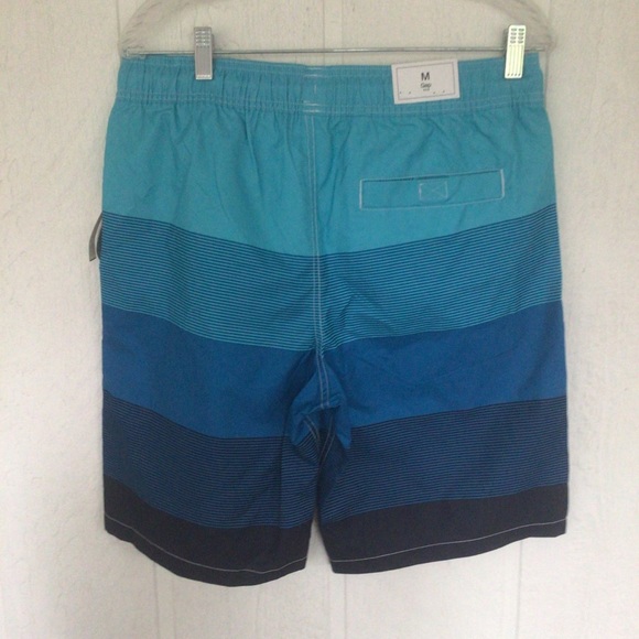 GAP MENS BLUE SWIM SHORTS MEDIUM NWT - Picture 3 of 12